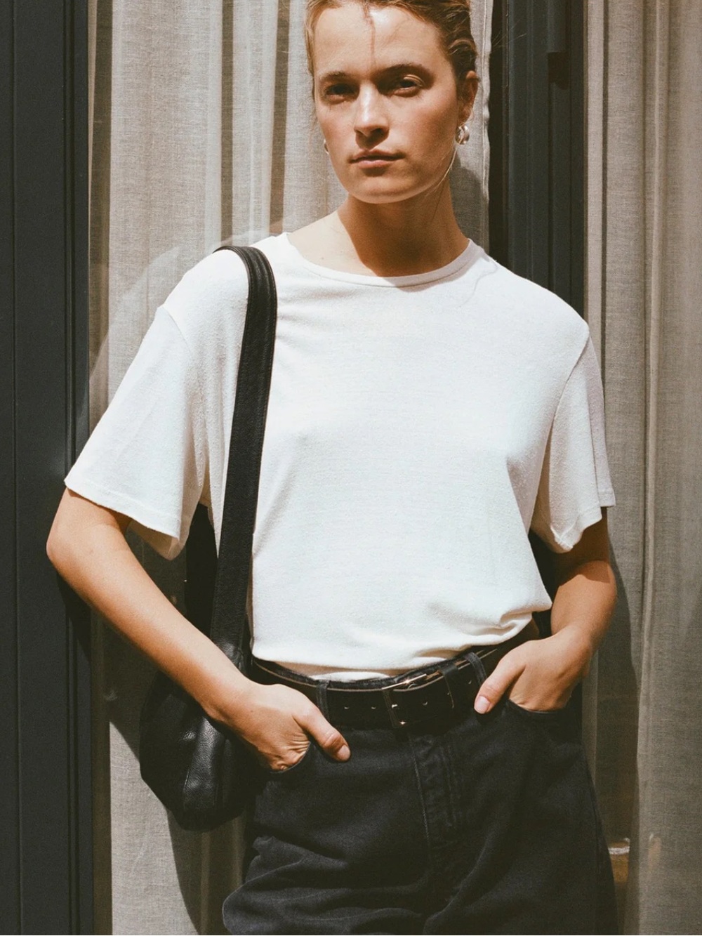 Ozma big tee in white